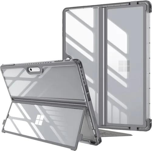 Vista 10 de Fintie Funda Rígida para Microsoft Surface Pro 11/10/9 de 13 Pulgadas - Funda Folio Resistente a Golpes con Carcasa Trasera Transparente Compatible