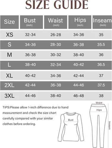 Vista 6 de YADIFEN Conjunto de ropa interior térmica para mujer, pantalones largos para mujer, capa base con forro polar, ropa interior larga, parte superior