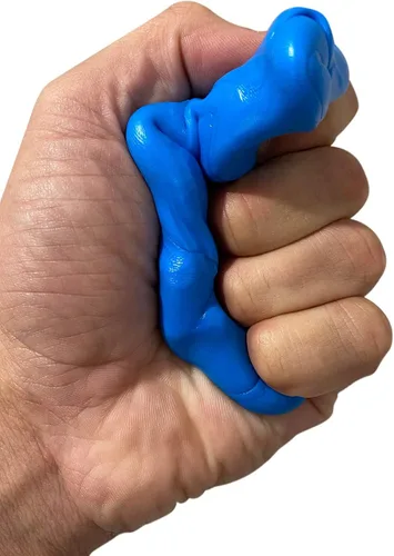 Vista 4 de Blue Balls - Masilla para aliviar la tensión, divertida masilla de estrés para hombres, juguete para ansiedad, azul, lata de metal