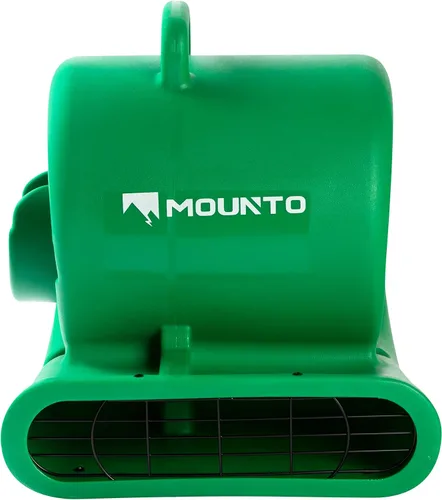 Vista 2 de Mounto Ventilador de secado de suelo Air Mover de 1/3hp de 2000 cfm, motor de aire de 3 velocidades con salida GFCI doble, cable de alimentación