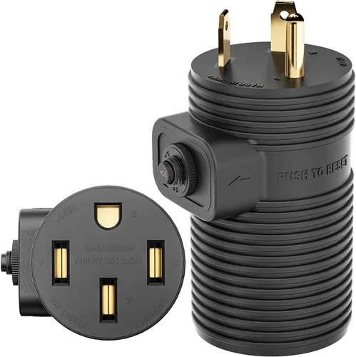 Vista 8 de RVGUARD - Enchufe Adaptador de 50 Amperios a 30 Amperios con Protección contra Sobrecarga