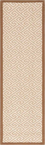 Vista 2 de SAFAVIEH Natural Fiber Collection - Alfombra de pasillo de 2 pies 6 pulgadas x 8 pies, natural, diseño de sisal griego, fácil cuidado, ideal
