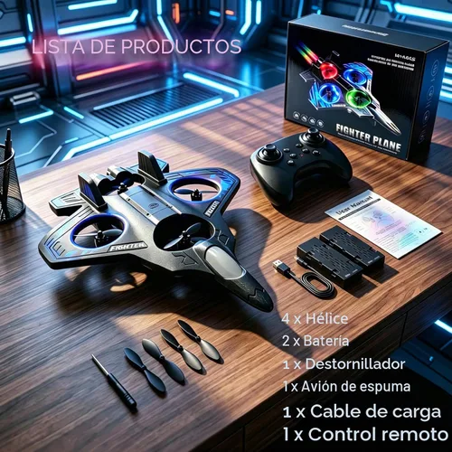 Vista 8 de Avión RC, avión de control remoto de espuma para aficionados pilotos Azul