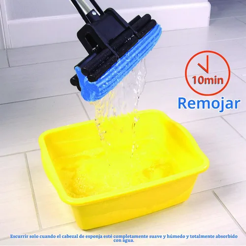 Vista 4 de Kitchen + Home PVA - Trapeador de esponja con rodillo cuádruple de 11 pulgadas