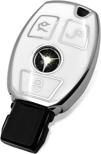 Vista 33 de Funda de llave de TPU suave avanzada es compatible con Mercedes Benz 2024-2025 E 2023-2025 SL CLE GLC 2022-2025 EQE EQS S C Series llave