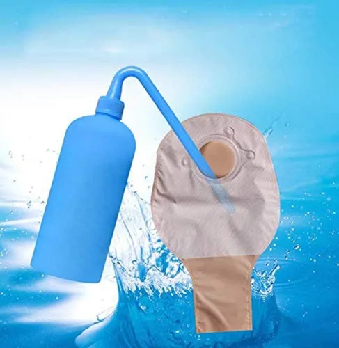 Vista 7 de Botella de limpieza de bolsas de colostomía - Herramienta de limpieza de plástico, adecuada para bolsas de ostomía permanente