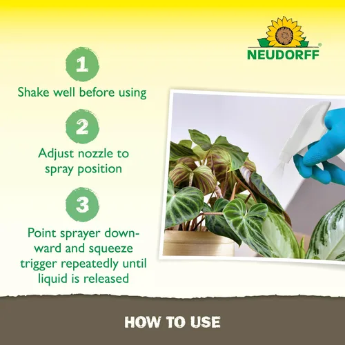 Vista 5 de Neudorff Spray para Plantas de Interior y de Invernadero, Mata Ácaros Araña, Cochinillas y Más de 100 Insectos Listados al Contacto para Jardinería