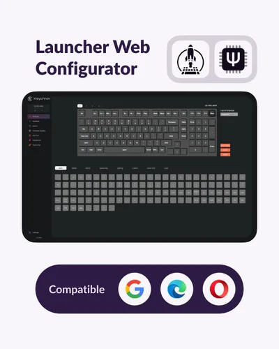 Vista 2 de Keychron Q5 Pro - Teclado mecánico inalámbrico QMK/VIA, diseño completo personalizable del 96% con perilla programable, interruptor K Pro marrón