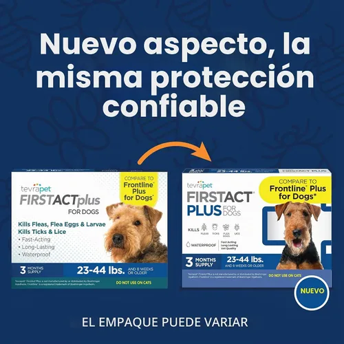 Vista 2 de Tópico Tevrapet FirstAct Plus contra pulgas y garrapatas para perros