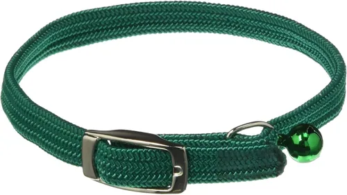 Vista 15 de Kool Kat Collar de seguridad elástico para gatos con campana, negro, 8 pulgadas