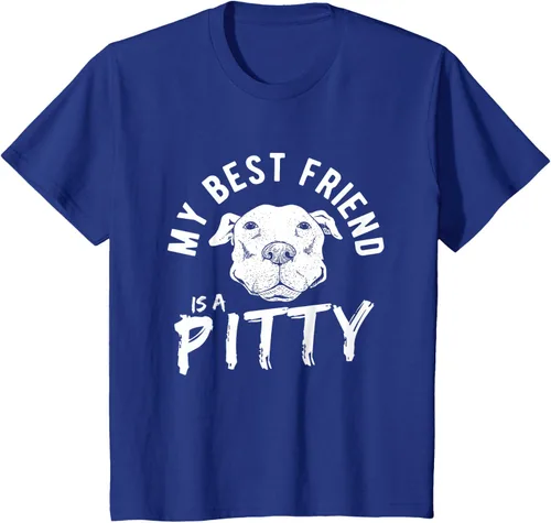 Vista 59 de My Best Friend Is A Pitty Pitties Pitbull - Camiseta Negro