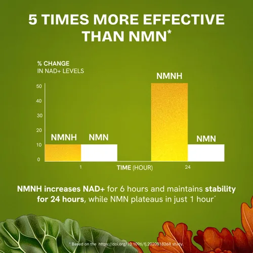 Vista 8 de Suplemento liposomal NMNH de 300 mg – Aumenta el antienvejecimiento, la energía y el enfoque de NAD – Cápsulas NMM alternativa a la vitalidad