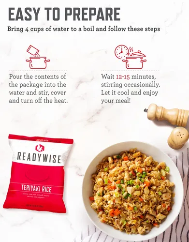 Vista 2 de ReadyWise Kit de caja de alimentos de emergencia libres de gluten 40 porciones
