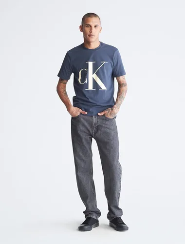 Vista 4 de Calvin Klein Men's Monogram Ck Jeans Crewneck T-Shirt