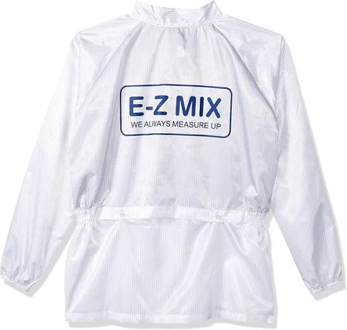 Vista 2 de E-Z MIX 64446W - Abrigo de laboratorio blanco con capucha desmontable (grande), 1 paquete
