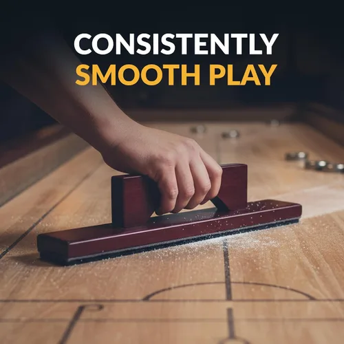Vista 7 de Hathaway Cepillo de mesa de tejo – Mango de madera dura con base de fieltro suave – Herramienta de eliminación de cera rápida y fácil – Accesorios