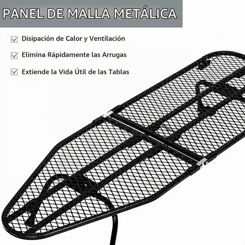 Vista 6 de SheeChung - Tabla de planchar pequeña con reposo, mini tabla de planchar plegable, 32 pulgadas de largo x 12 pulgadas de ancho