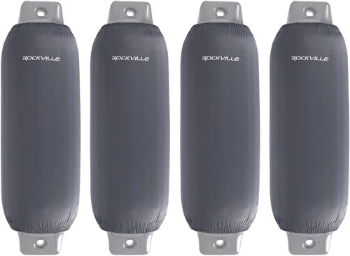 Vista 56 de Rockville C8527NB - Paquete de 4 fundas para guardabarros de barco de 8.5 x Azul marino