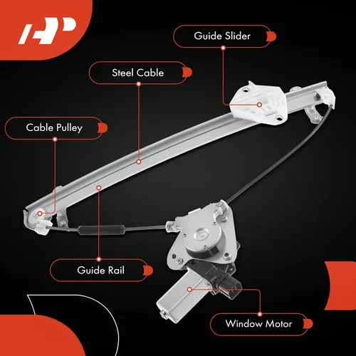Vista 6 de A-Premium Elevalunas eléctrico con motor compatible con Subaru Forester 2011 2012 2013 delantero izquierdo con antipellizcos