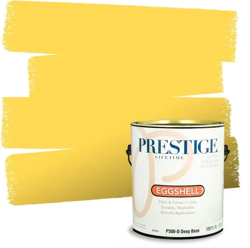 Vista 222 de PRESTIGE Pinturas de pintura exterior e imprimación en uno, 1 galón, plano, combinación comparable de Benjamin Moore* Pila de heno