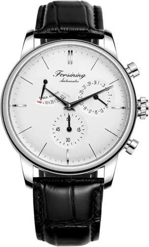 Vista 6 de FORSINING Men's Automatic Watch Power Reserve Date Display Fashion Mechanical Wristwatch