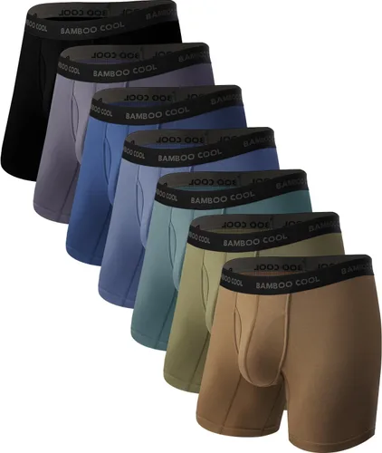 Vista 7 de BAMBOO COOL Men's Cooling Underwear Ultra Soft Breathable Boxer Briefs Pack