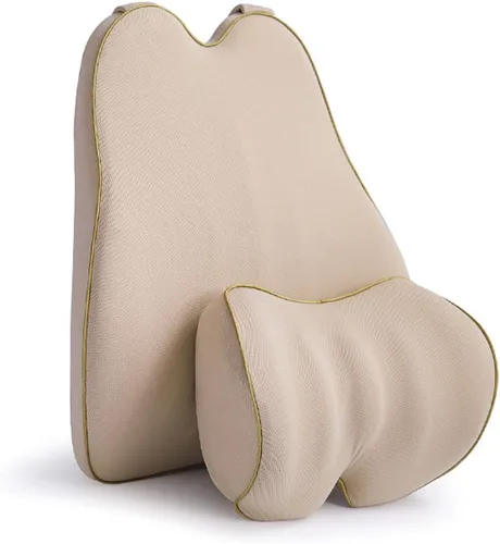 Vista 10 de Soporte lumbar de coche cojín de espuma viscoelástica con alivio del dolor de espalda para Ceed/GT/SW/PRO Cerato Venga Carens Soul 1 unids negro