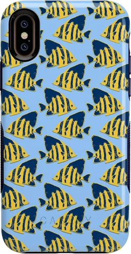 Vista 28 de Casely Funda para iPhone Xs Max Funda con estampado de festival (solo buenas vibraciones)