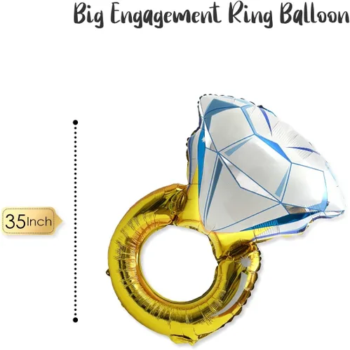 Vista 4 de Kit de decoración de globos grandes para despedida de soltera (paquete de 6) – Globos y suministros para fiesta de despedida de soltera – Globo