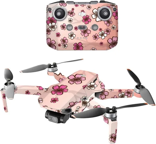 Vista 28 de MightySkins - Compatible con DJI Mini 2 Dron portátil - Blue Petals Funda protectora de vinilo duradera y única Fácil de aplicar, quitar