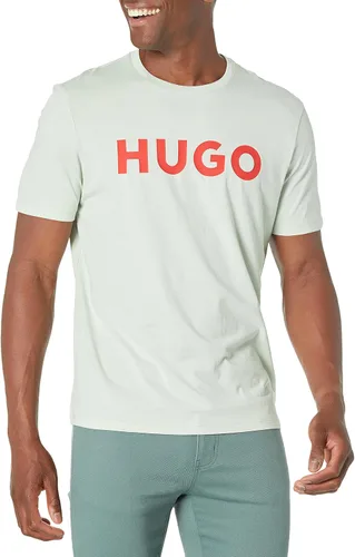 Vista 15 de Hugo Men's Print Logo Short Sleeve T-Shirt Blanco