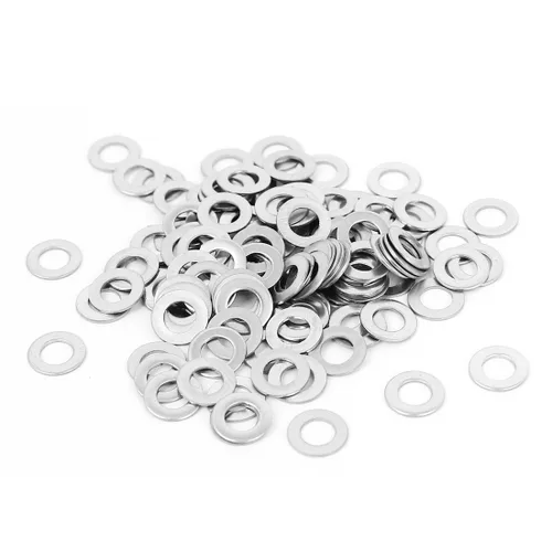 Vista 10 de uxcell Arandela plana sellada de acero inoxidable M1.0.236 x 0.012 in para tornillo de perno 100Pcs