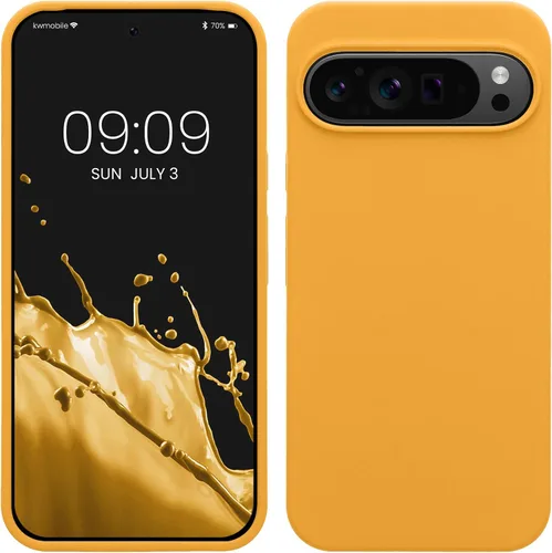 Vista 42 de kwmobile Funda Compatible con Google Pixel 6 Pro - Funda de Teléfono de Silicona TPU con Acabado Suave - Azul Caribe