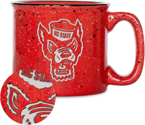 Vista 127 de Rico Industries NCAA Speckle 12oz Laser Engraved Campfire Mug