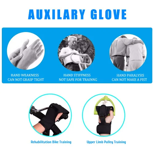 Vista 6 de KIKIGOAL Habilidad del soporte de la férula del dedo, entrenamiento de la mano de la hemiplejia del puño anciano del apoyo de los guantes del dedo