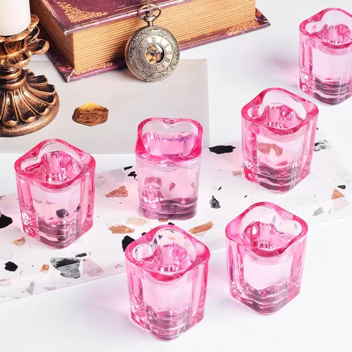 Vista 4 de Valeways, Juego de 12 vasos de chupito de base pesada de 2 onzas/vaso de chupito rosa lindo para accesorios de carrito de barra