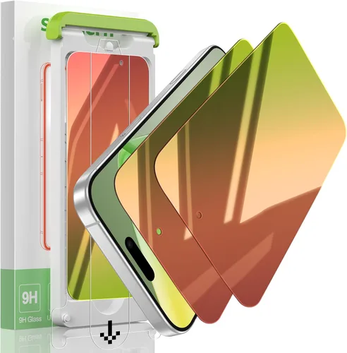Vista 16 de Paquete de 2 protectores de pantalla de privacidad para iPhone 12 Pro Max, protector de pantalla de vidrio templado antiespía, sensible al tacto