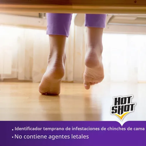 Vista 6 de Hot Shot. Trampa con pegamento para chinches de cama, 4 unidades, paquete de de 1