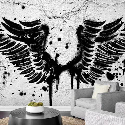 Vista 23 de wall26 - Pintura de arte abstracto marrón y beige - Mural de pared extraíble Papel pintado autoadhesivo grande - 66x96 pulgadas