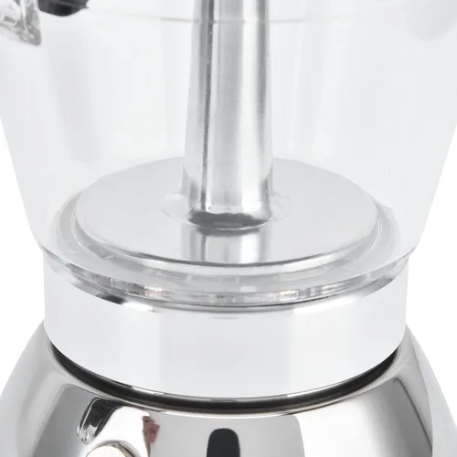 Vista 9 de Qiilu Moka - Olla de acero inoxidable para 4 tazas de café, para cocina, moka