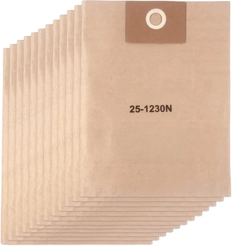 Vista 9 de Paquete de 6 bolsas de filtro desechables 25-1230 de repuesto para aspiradoras Stanley de 4 a 5 galones en húmedo/seco SL18129, SL18130, SL18130P