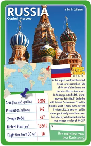 Vista 3 de Places and Locationss Top Trumps Juego de cartas, juegos de cartas educativos (versión en inglés)