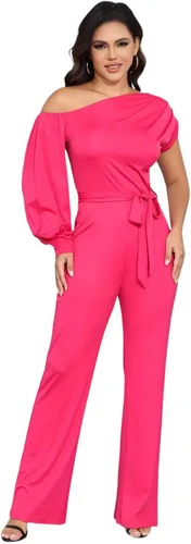 Vista 52 de DeftSharp Overol largo y elegante para mujer, sexy, para cóctel, fiesta, club, casual, para trabajo