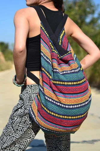 Vista 6 de Bolso bandolera para equipaje Hobo, bolso de hombro, bolsa de viaje, bolsa de mensajero, hippie, bohemio, bohemio, bolso grande