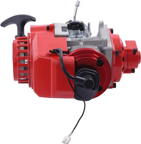 Vista 3 de Kit de motor de 49 CC modificado con 6 dientes de arranque de cadena de 25 horas, motor de gasolina de refrigeración forzada de aire de 2 tiempos