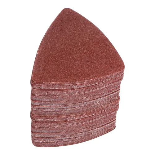Vista 21 de HARFINGTON 60 piezas de papel de lija triangular de gancho y bucle, 40 granos, almohadillas de lijado de óxido de aluminio de 3-1/8 pulgadas, papel
