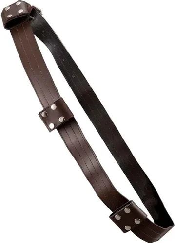 Vista 3 de WORUETE Funda medieval de espada de rana de piel sintética con respaldo de múltiples bolsillos, accesorios de cosplay