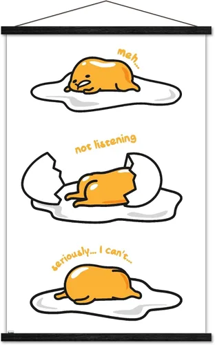 Vista 8 de Trends International Póster de pared de Gudetama - Not Listening