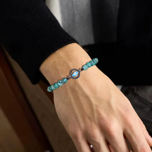 Vista 3 de COAI Pulsera de cuentas de piedra para hombre y mujer