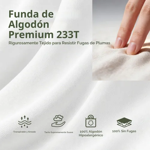 Vista 5 de Insertos de almohada de 30.48x50.8 cm (12x20 pulgadas) Conjunto de almohadas de plumas suaves para interiores, juego de 1, almohadas decorativas